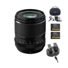 Fujifilm Fujinon XF 23mm f/1.4 R LM WR Lens with Battery 2pack and Accessories