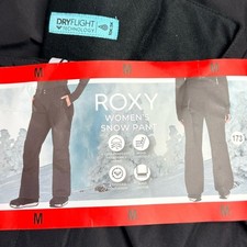 Roxy Women's Black Ski Snow pants size Medium NEW