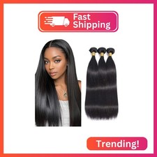 Bundles Human Hair Straight Human Hair Bundles 18 20 22 Inch Black Color Bundle