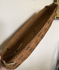 Antique Salish Imbricated Basket NW Coast Native American or First Nations NR