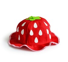 Bucket Hat Fashion Baby Kids Boys Girls Strawberry Cap Toddler Spring Sun Cap