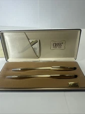 Vintage Cross 4501 10kt Gold Filled Ball-Point Pen Pencil Set (As Is)