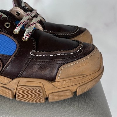 い*ん様 Slip-On Casual Leather PU Multi-Color Duck Donald 647951 Gucci sneaker【本物保証】 Dad BOATREK GUCCI 靴