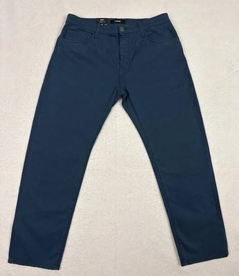 Mavi Zach Pants Men s 35x30 Teal Blue Straight Leg Stretch Twill NWT