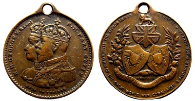 Großbritannien, Medaille Ende der 1.WK -  Frieden in Versailles 1919 - Bild 1 von 4