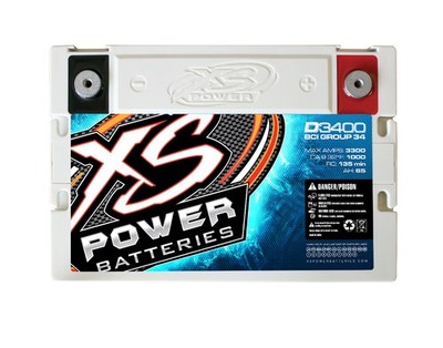 XS Power D3400 3300 Amp AGM Power Cell Car Audio Battery +