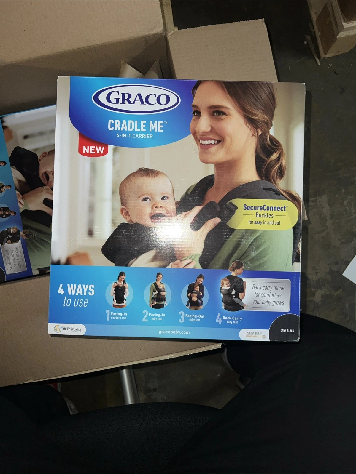 Graco Cradle Me 4-in-1 Baby Carrier Onyx Black