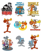 Rocky And Bullwinkle 80s Cartoon Stickers