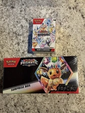 Pokemon Prismatic Evolutions Surprise Box And Booster Bundle Sealed 