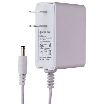 Lucent Trans (12V/1A) AC Adapter Wall Charger - White (1A77-1210)
