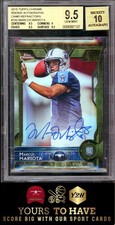 Marcus Mariota BGS 9.5 GEM MINT 2015 Topps Chrome Camo Refractors Auto RC