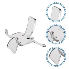 24 Pcs Clear Acrylic Crystal Display Stands for Stones and Jewelry