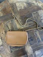 Tory Burch Brown Pebbled Crossbody Bag Gold-T...