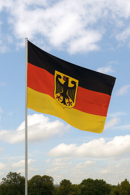 Deutschland Bundesdienstflagge 150x90 cm   Preiswerte Flagge mit Bundesadler