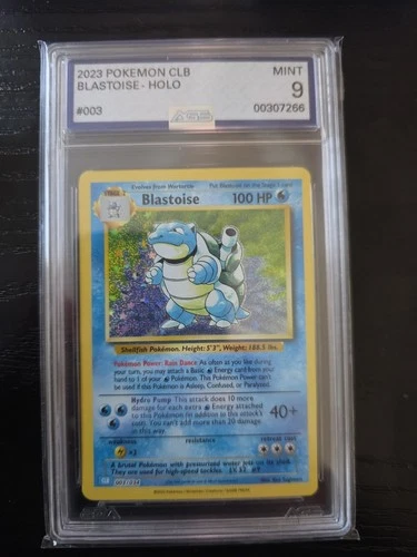 2023 Pokemon Club-Classic Blastoise 003/034 AGS MINT 9