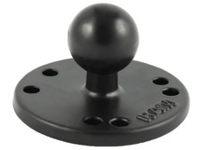  Set of 2 RAM-B-202U RAM Mounts 1" Ball w/ 2.5" Round Base w/ AMPS Hole Pattern