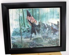 Lg Size Framed Civil War Print, Mort Kunstler HERO LIL ROUND TOP Chamberlain
