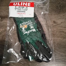 Pair of MaxiFlex 34-8743 LARGE Micro Foam Nitrile Grip Coated WORK GLOVES
