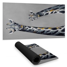 Begin Home Decor C1DM15315FKTG0 16 x 32 in. Steel Blue Giraffe Desk Mat - Ret...