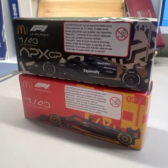 McDonald's F1 The Movie Diecast Set Unopened - Rare South America