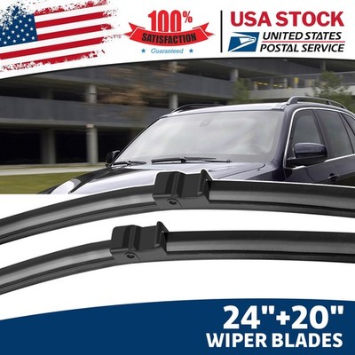 Hybrid 24'' & 20'' OEM Quality All-Season Windshield Wiper Blades (Set of 2pcs)