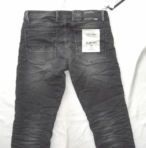 JACK&JONES Vaqueros Hombre W32 L32 Tim Slim Fit Indigo Knit 32-32 Nuevo + - Imagen 3 de 4