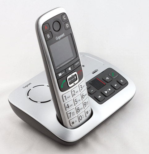 Gigaset E560A Platin Anrufbeantworter Seniorentelefon Notruftasten Freisprechen - Bild 4 von 6