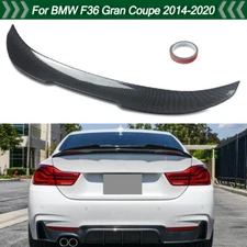 For BMW F36 440i 2014-20 Duckbill PSM Style Trunk Spoiler Lip Carbon Fiber Look