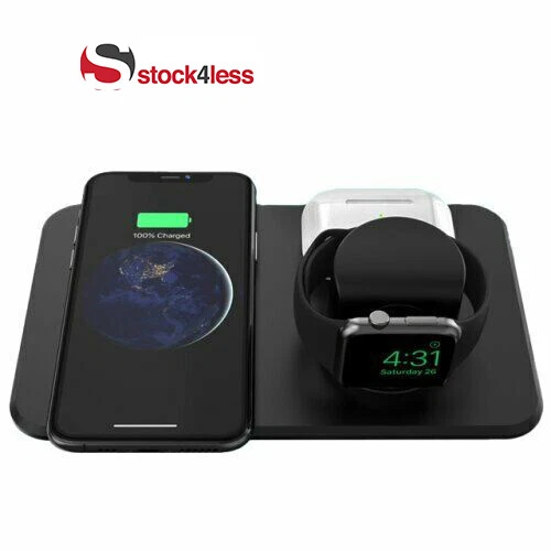 Letscom W01 3 in 1 Wireless Charger for Smartphone Apple Watch