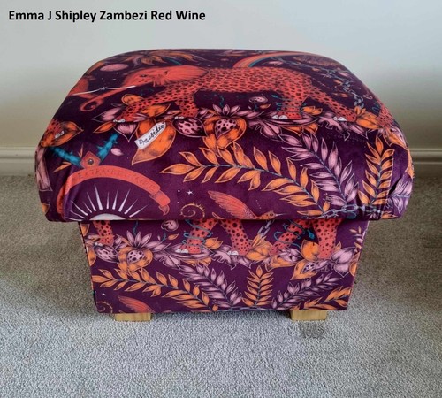 Storage Footstools Emma J Shipley Fabrics Pouffes Footstalls Animalia Zambezi - Picture 45 of 125