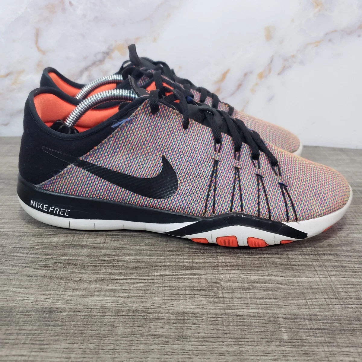 nike white and pink vapormax flyknit 3 sneakers