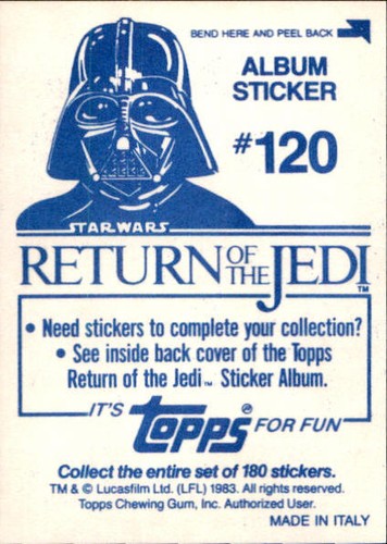 Star Wars ROTJ Trading Card Sticker Album Complete Your Set You Pick 1983 Topps - Bild 236 von 355