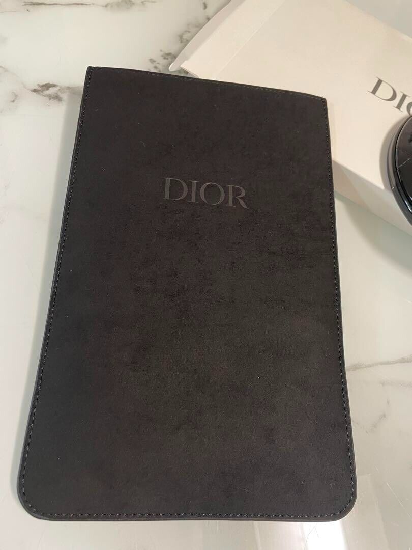 Christian Dior hand mirror with velvet case logo Novelty Christian Dior hand mirror with velvet case logo Novelty