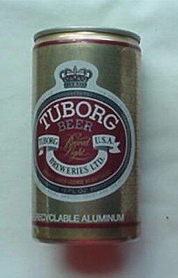 TUBORG BEER CAN (1970s-80s) TUBORG USA BREWERIES, BALTIMORE | eBay