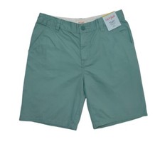 Cat Jack Boys Green Cotton Shorts Size 14 Comfort Fit With Pockets. NWT