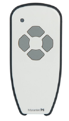 Marantec 122989, Digital 384, 4 Channel White Glossy Transmitter 315 MHz