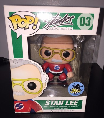 Funko POP! Stan Lee #03 SUPERHERO RED Comikaze Exclusive Vaulted Rare F04 | eBay