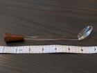 Vintage Glass Condiment Tray w/Glass + Wood Spoon - Good Condition - Mid-Century — photo 10