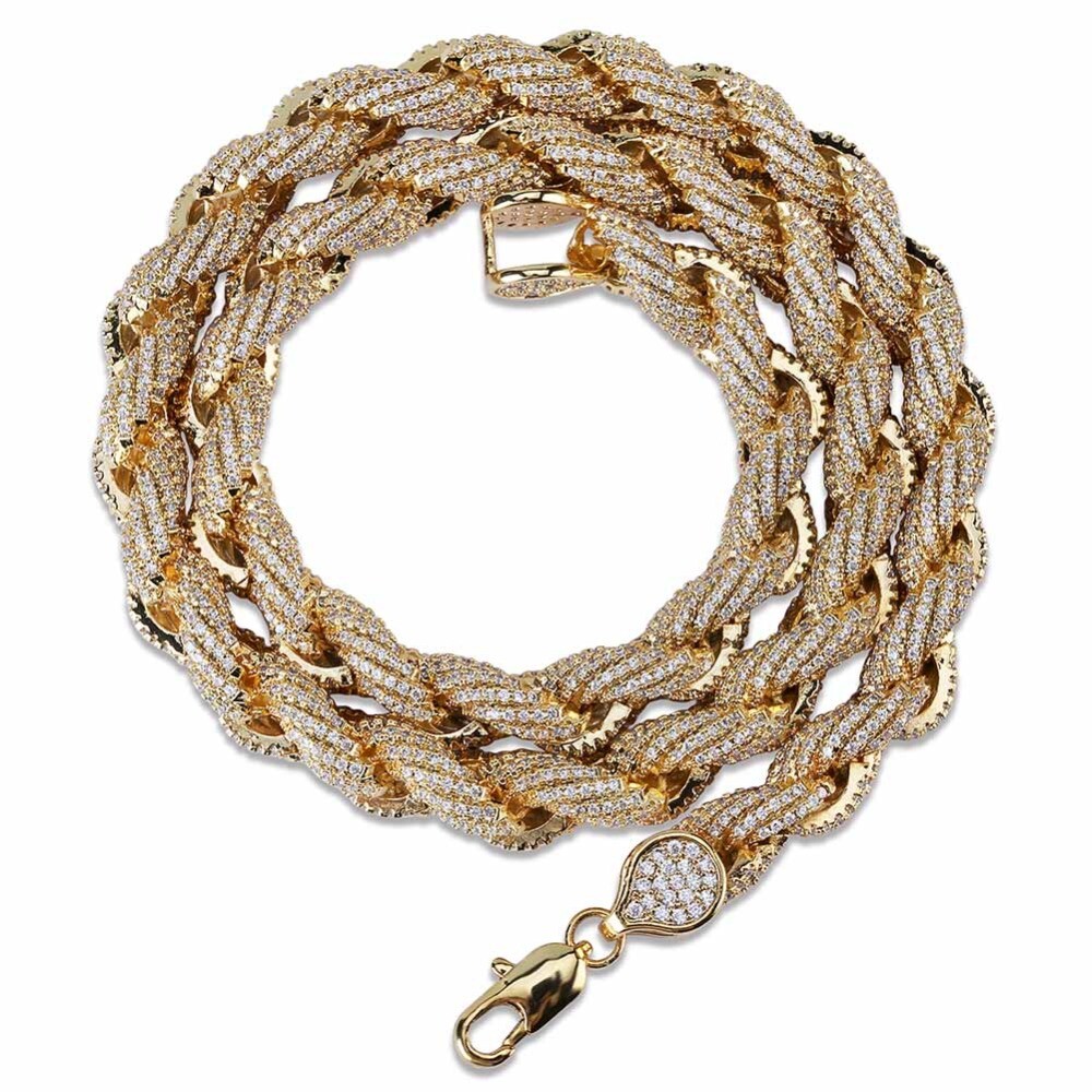 Iced Out Rope Chain - Seil Kette Hip 