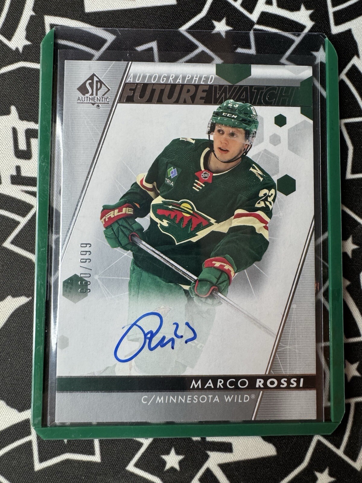 2022-23 SP Authentic Future Watch Auto Marco Rossi /999 #104 Minnesota Wild