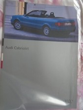 Audi Cabriolet range brochure Jan 1994 German text