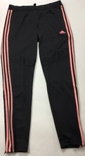 Adidas Womens 31  TIRO19 Training Pants FT8429 Black Pink Stripes Size XS