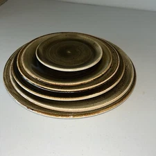 NEW~6PC SET~Steelite International CRAFT BROWN Various Sizes Plates