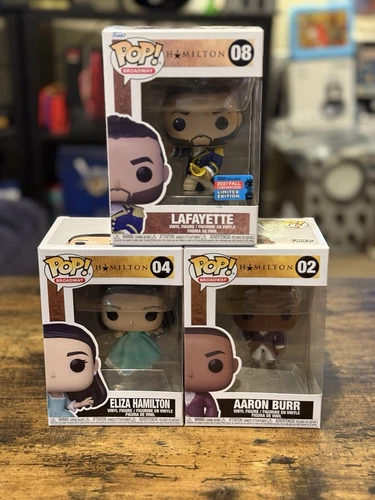 HAMILTON Funko Pop Set Of 3 Including Lafayette 2021 Fall Convention Exclusive!