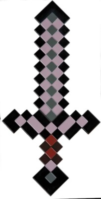 Netherschwert Minecraft Replik 1:1 Diamant Diamond Nether Schwert Sword 51 cm