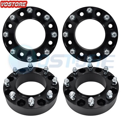 (4) 2'' 8x180 Hub Centric Wheel Spacers fits Chevy Silverado GMC Sierra 2500 3500