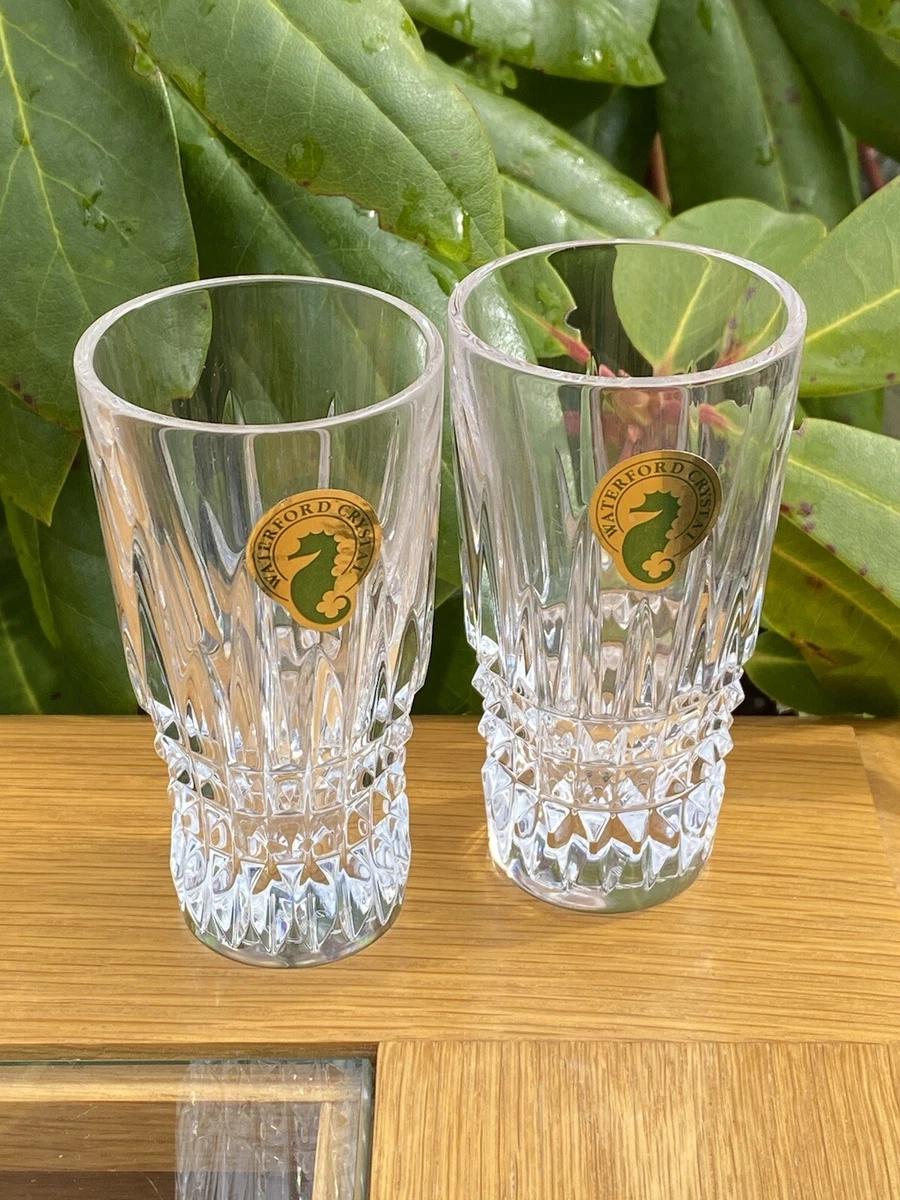 Waterford Crystal Lismore Diamond Cut Pair Of 59ml Shot Glasses