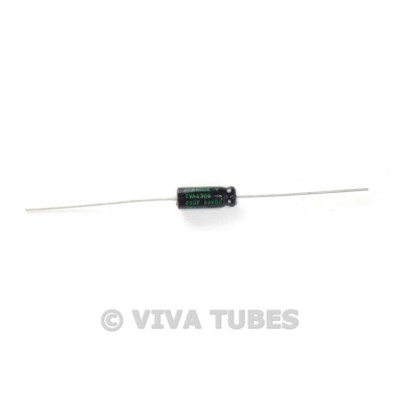New Sprague Atom 25uF 50V Electrolytic Capacitor 20% 25 uF @ 50 VDC TVA-1306