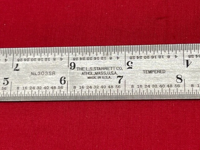 Starrett 303SR-12 Semi Flexible Steel Rule With Inch Graduations  IN STOCK - Image 2 of 4