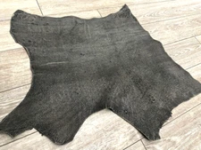 Grey Genuine African Cape Buffalo Gray Safari Hide Skin Leather 110